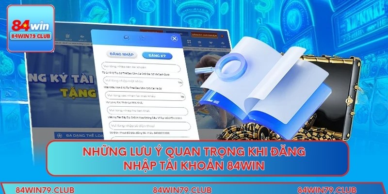 Những lưu ý quan trọng khi đăng nhập tài khoản 84win